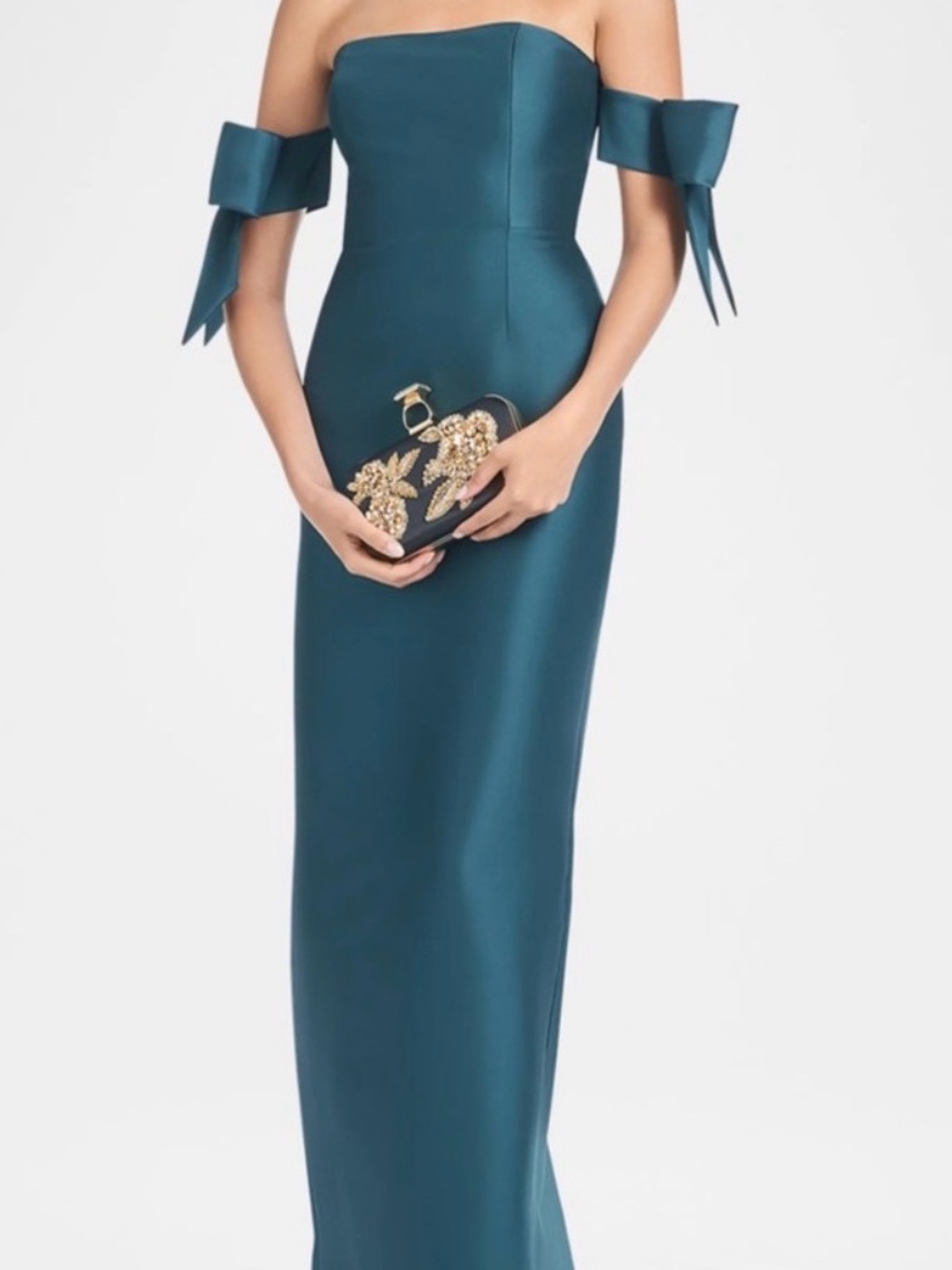 Sachin + Babi Strapless Teal Dress
